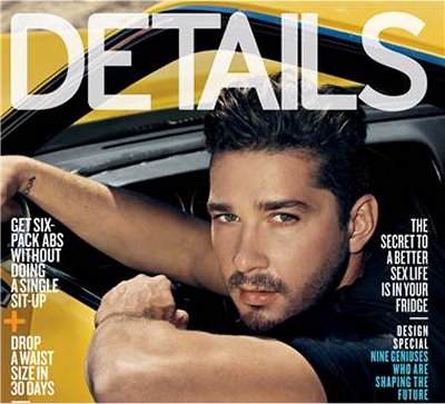 Shia LeBeouf on the cover of Details