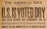Prohibition Goes into Effect