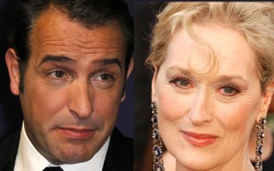 Jean Dujardin and Meryl Streep