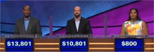 Final Jeopardy (1/12/2018) Gilbert Collins, Alex Cook, Alisha Mathalikunnel