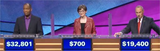 Final Jeopardy (1/16/2018) Gilbert Collins, David Rosen, Olivia Ochoa