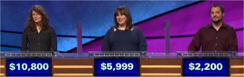Final Jeopardy (1/25/2018) Rachel Lindgren, Jeff Machusko, Rosie Jonker