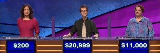 Final Jeopardy (1/29/2018) Jennifer Tomassi, Ryan Fenster, Maria dodPecoraro