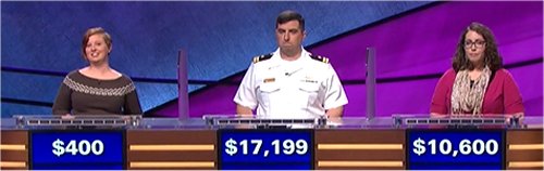 Final Jeopardy (10/13/2017) Scarlett Sims, Manny Abell, Michelle Kritselis