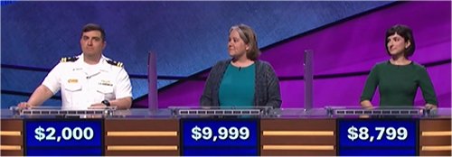 Final Jeopardy (10/18/2017) Manny Abell, Joanna Kimmitt, Chelsea Feltman