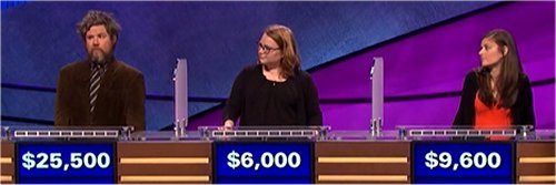 Final Jeopardy (10/6/2017) Austin Rogers, Rebekah Smith, Diana McInnis