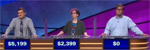 Final Jeopardy (11/29/2017) Matt Preston, Missy Meyer, Shawn Adler