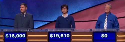 Final Jeopardy (11/8/2017) Austin Rogers, Alan Lin, David Clemmons