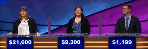 Final Jeopardy (12/20/2017) Kate O'Connor, Remy Timbrook, Justin Bourassa