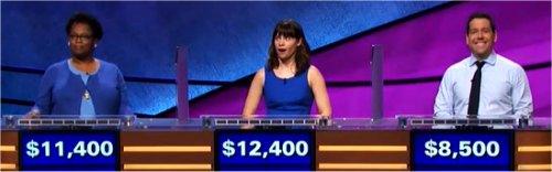 Final Jeopardy (12/25/2017) Donna Brown, Natalie Ballas, Charlie Harless