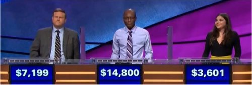 Final Jeopardy (12/29/2017) Travis Rojakovick, Henry Ayoola, Gwynedd Stuart