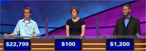 Final Jeopardy (2/1/2018) Ryan Fenster, Sara Helmers, Justin Earnshaw