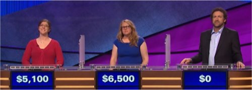 Final Jeopardy (9/14/2017) Jen Sosnowski, Ellen Wernecke, Larry Coben