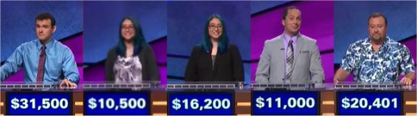 Jeopardy! champs for the week of November 30, 2017