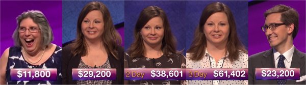 Jeopardy! champs for the week of September 18, 2017