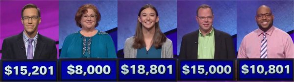 Jeopardy! champs for the week of January 1, 2018