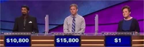 Final Jeopardy (1/2/2017) Mukund Marathe, Gavin Mulligan, Katie Carter