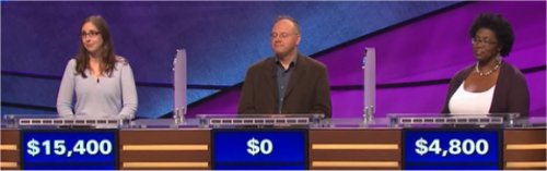 Final Jeopardy (1/30/2017) Lisa Schlitt, Joe Di Dio, Valerie Connors