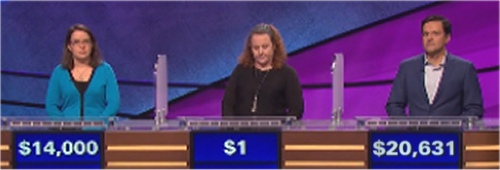 Final Jeopardy (10/17/2016) Susan Cole, Shannon Dillmore, Marianne Novak