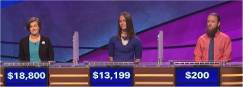 Final Jeopardy (10/24/2016) Lani Gonzalez, Susan Logan, Norm Burnosky