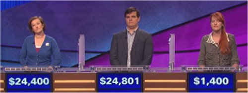 Final Jeopardy (10/26/2016) Lani Gonzalez, George Stuart, Erin Henry