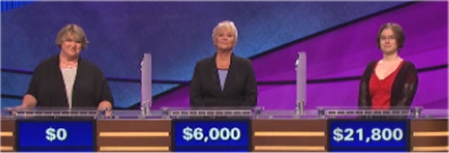 Final Jeopardy (10-6-2016) Margie Eulner Ott, Randi Rae Arnold and Sarah Flamini