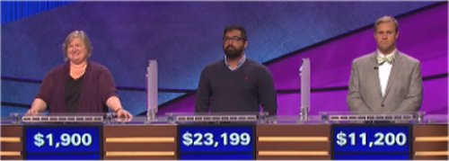 Final Jeopardy (11/1/2016) Thea Lawton, Vivek Ravishanker, Denver Wade