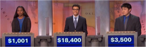 Final Jeopardy (11/11/2016) Leeyu Addisu, Alec Fischthal, Michael Kwan