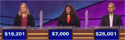 Final Jeopardy (11/23/2016) Stephanie Hubley, Christina Boyadjian, Andrew Lee