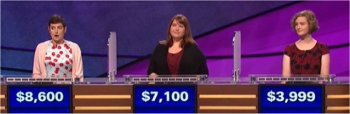 Final Jeopardy (12/15/2016) Cindy Stowell, Chelsea Cohen, Sara Quashnie