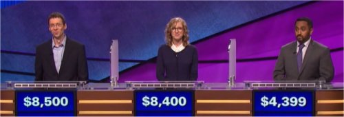 Final Jeopardy (12/6/2016) Tim Aten, Alison Carey, Anuj Patel
