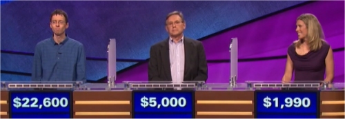 Final Jeopardy (12/9/2016) Tim Aten, Jim Yulman, Lara Croft