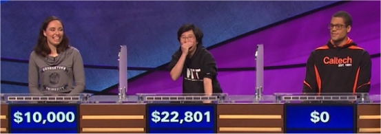 Final Jeopardy (2/20/2017) Julia Marsan, Lilly Chin, Alex Bourzutschky