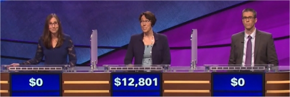 Final Jeopardy (2/6/2017) Lisa Schlitt, Jill Rausch, Matt Kellison