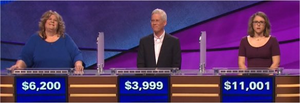 Final Jeopardy (2/8/2017) Jody Jabbora, Carl Falstrom, Kirstin Cutts