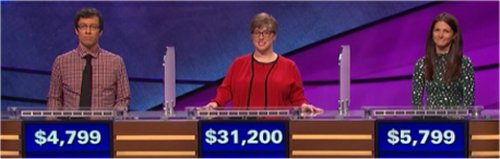 Final Jeopardy (3/17/2017) Grant McSheffrey, Rebecca Wald, Holly Stewart