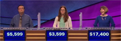 Final Jeopardy (3/23/2017) Kevin Shrum, Robin Devereux, Stephanie Garrone-Shufran