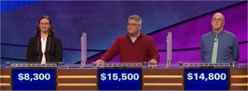 Final Jeopardy (4/17/2017) Deborah Beams, Jamie Newland, Kevin McGinty