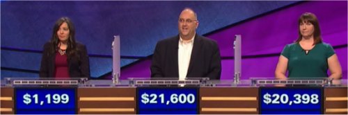 Final Jeopardy (4/6/2017) Nora Rowaily, David Gatewood, Maresha Mead