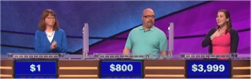 Final Jeopardy: Sue Baker, Ken Fischer and Ellen Corrigan (7-14-2006)