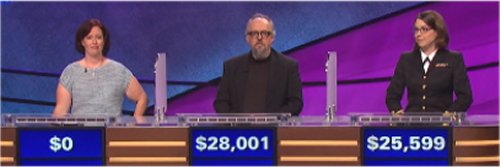 Final Jeopardy (9-14-2016) Elizabeth Troyer, Scott Bateman and Barbara Colberg