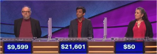 Final Jeopardy featuring Scott Bateman, Siddharth Hariharan and Amy Ramsay