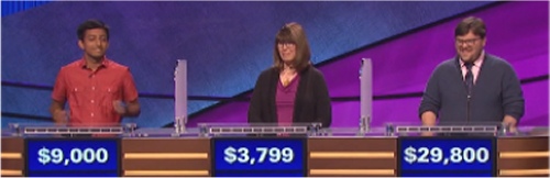 Final Jeopardy Results for Monday, September 19, 2016