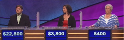 Final Jeopardy (9-21-2016) Seth Wilson, Sala Levin, Sharren Lee Gibbs