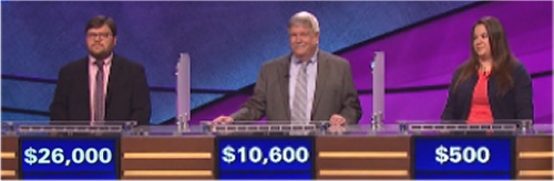 Final Jeopardy (9-26-16) Seth Wilson, Dennis King and Jocelyn Dorfman