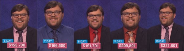 Seth Wilson Week 2 on Jeopardy