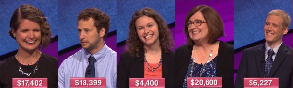 Jeopardy champs Jan 9-13, 2017