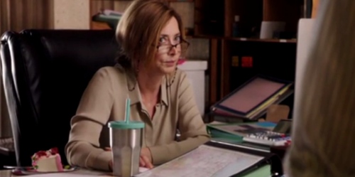 Sharon Lawrence as Chad's boss in Shameless