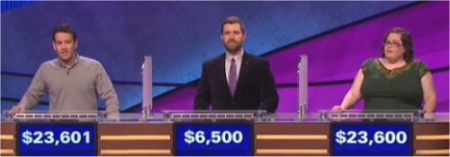 Final Jeopardy Results: 1-11-16