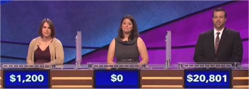 Final Jeopardy! Results: 1-15-16